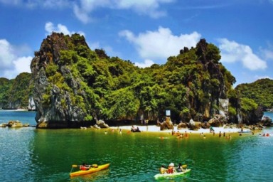 Day 1:Hanoi - Halong Bay - Lan Ha bay - Ba Trai Dao islets (L, D)